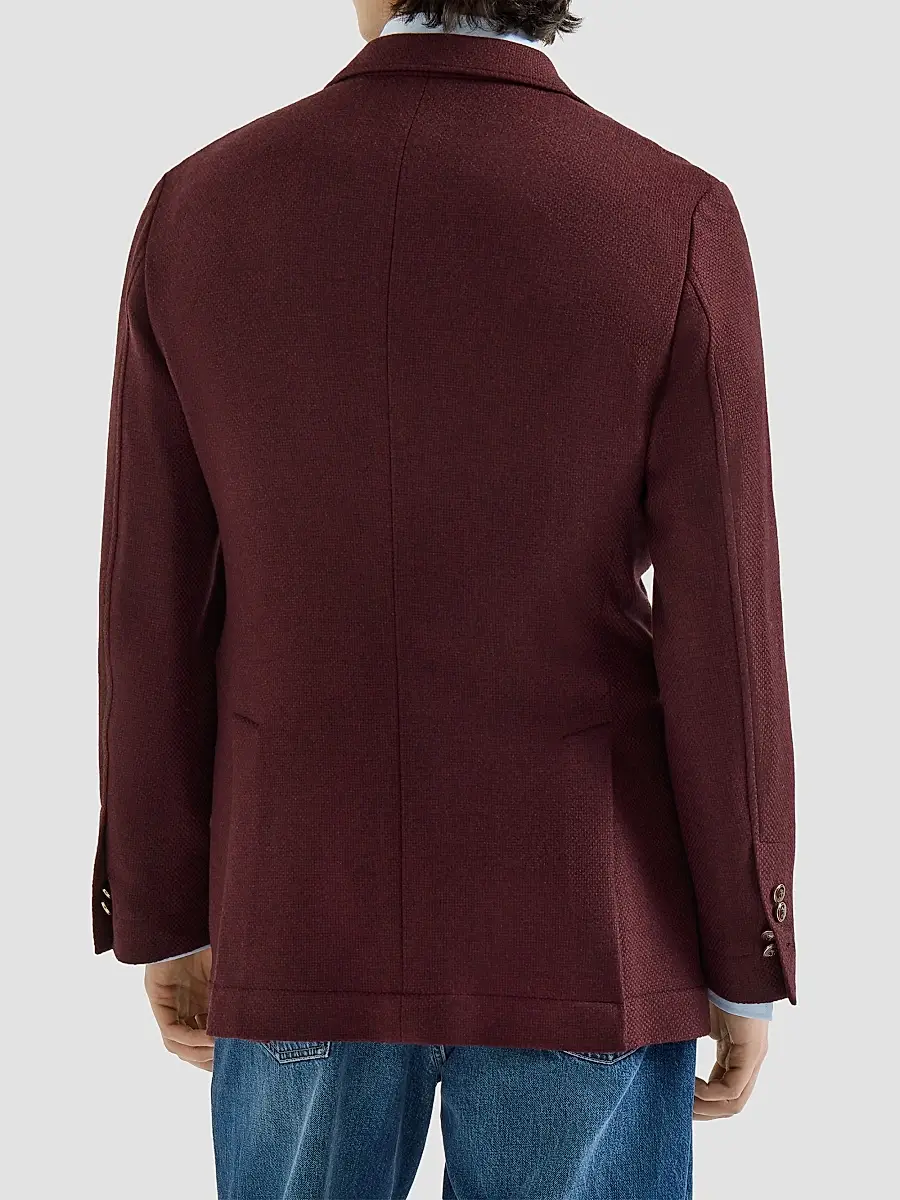 Brunello Cucinelli Men's Cashmere Panama Deconstructed Blazer | Thumbnail 4