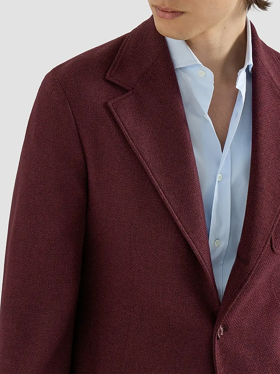 Brunello Cucinelli Men's Cashmere Panama Deconstructed Blazer | Thumbnail 5
