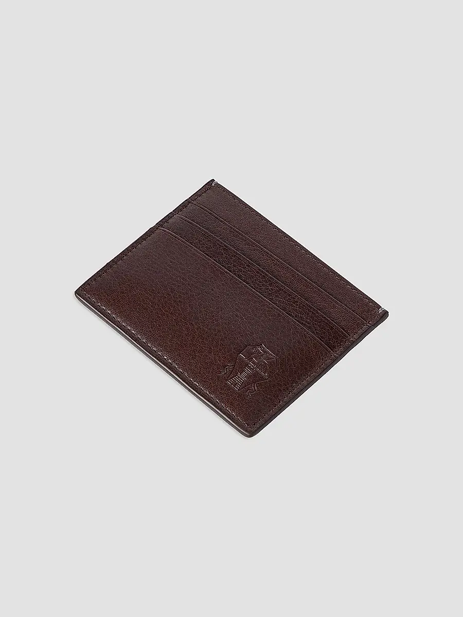 Brunello Cucinelli Men's Brushed Leather Card Holder | Thumbnail 3 Brunello Cucinelli Men's Brushed Leather Card Holder | Thumbnail 3