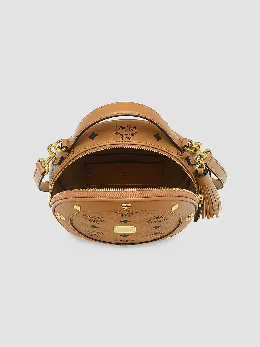 MCM Women's Pina Faux Visetos Leather Crossbody Bag | Thumbnail 4