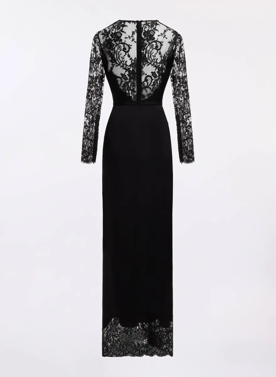 Elie Saab Envers Satin with Lace Dress | Thumbnail 5