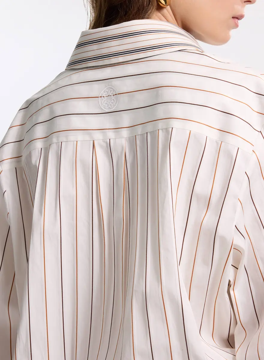Elie Saab Striped Cotton Shirt | Thumbnail 5 Elie Saab Striped Cotton Shirt | Thumbnail 5