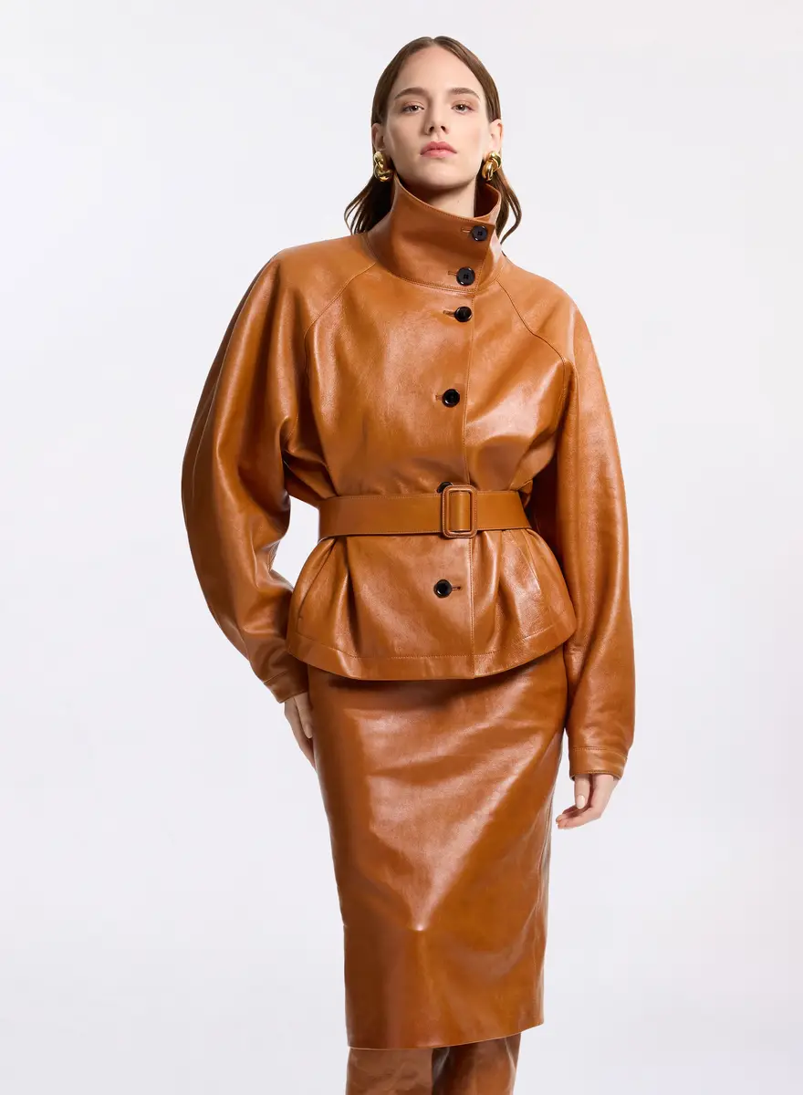 Elie Saab Leather Jacket | Thumbnail 3