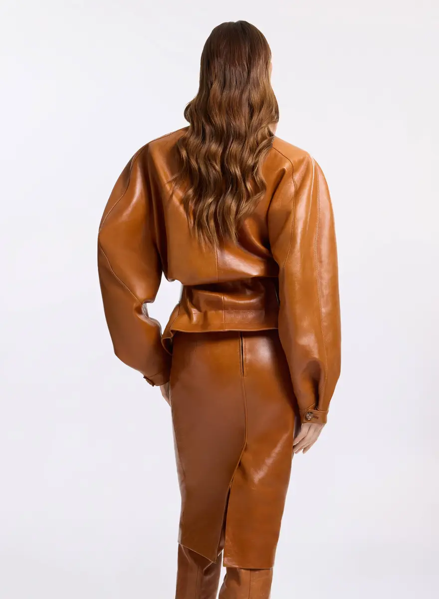 Elie Saab Leather Jacket | Thumbnail 4