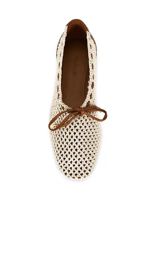 Madewell Sage Fishnet Ballet Flat | Thumbnail 4