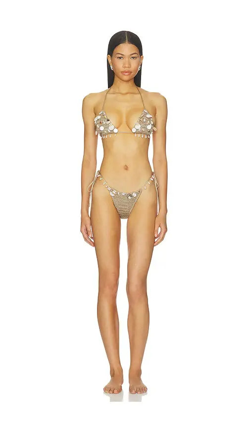 Jaded London Anatase Crochet With Hanging Shells Bikini Bottom | Thumbnail 4 Jaded London Anatase Crochet With Hanging Shells Bikini Bottom | Thumbnail 4