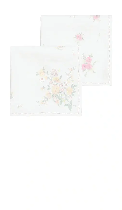 LoveShackFancy Hanky Napkin Set Set Of 4 | Thumbnail 2 LoveShackFancy Hanky Napkin Set Set Of 4 | Thumbnail 2