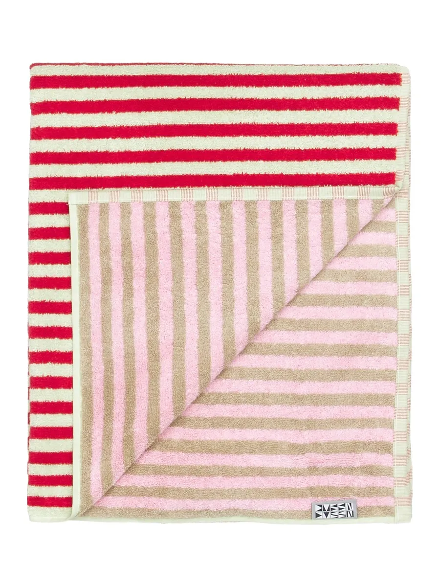 Dusen Dusen Ladybug Stripe Bath Towel