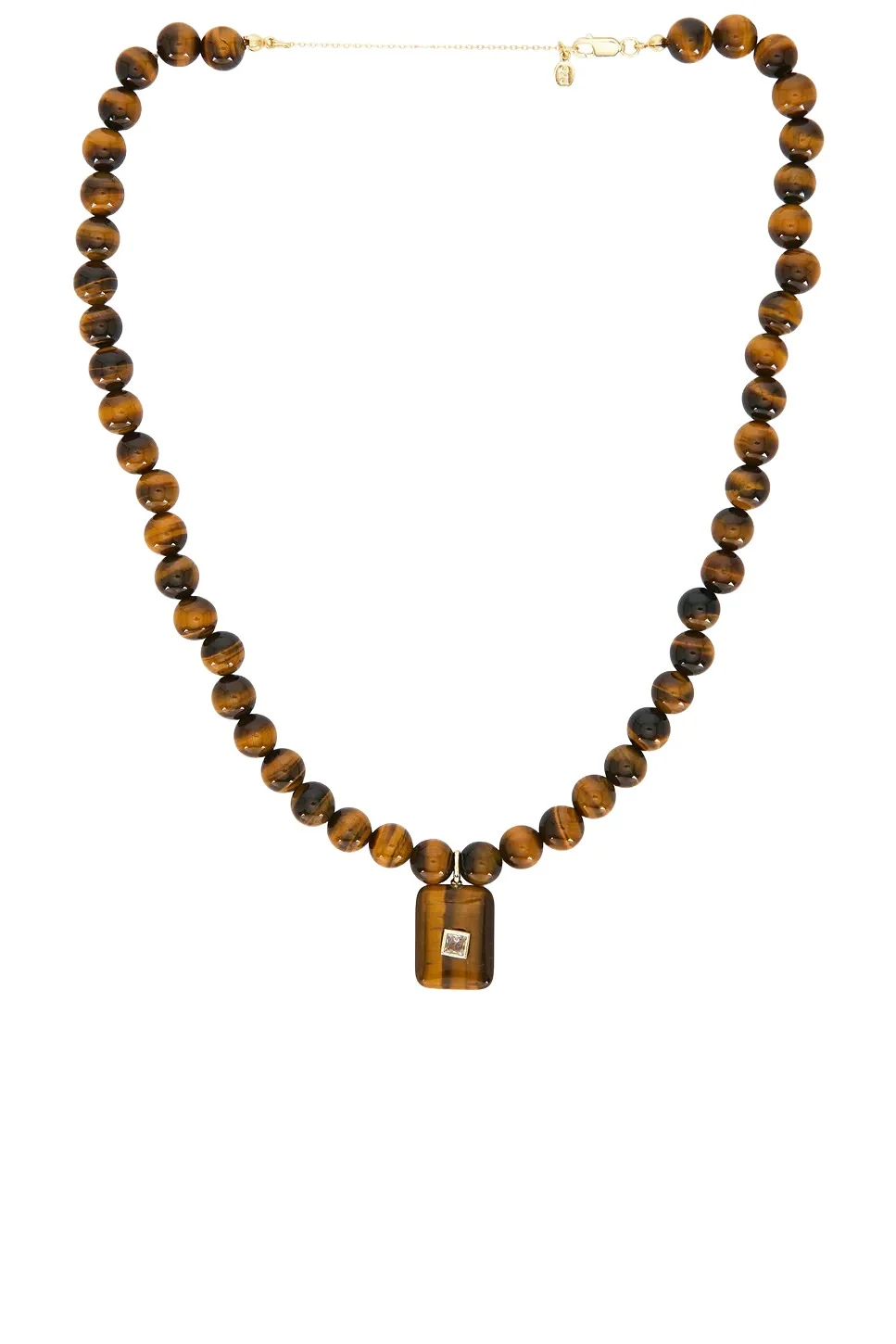 Shashi Gemstone Tiger Eye Pendant Necklace