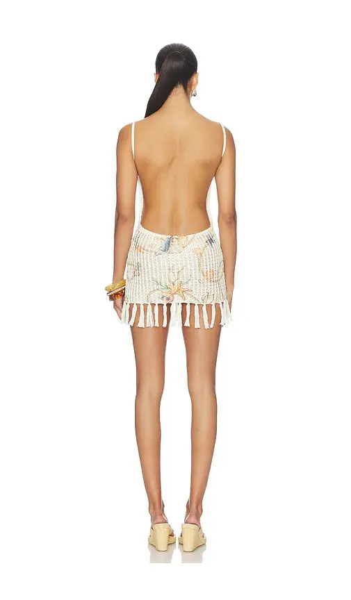 Tularosa Sinta Open Knit Fringe Mini Dress | Thumbnail 3 Tularosa Sinta Open Knit Fringe Mini Dress | Thumbnail 3