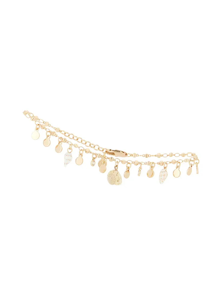Let's Go Coastal 18k Gold Plated Anklet
