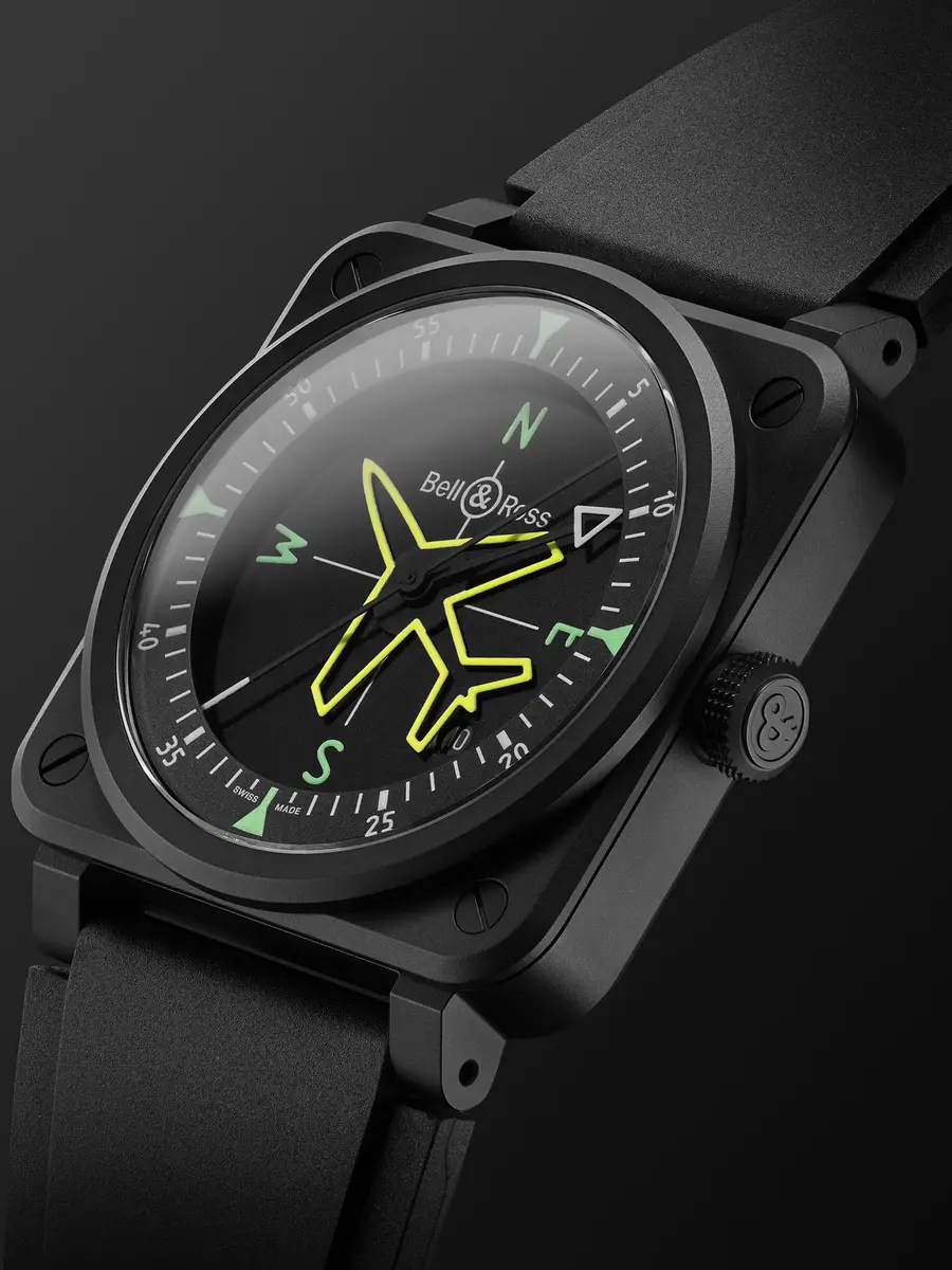 Bell & Ross BR 03 Gyrocompass Limited Edition Automatic Ceramic Watch, Ref. BR03A-CPS-CE/SRB - Men | Thumbnail 3 Bell & Ross BR 03 Gyrocompass Limited Edition Automatic Ceramic Watch, Ref. BR03A-CPS-CE/SRB - Men | Thumbnail 3