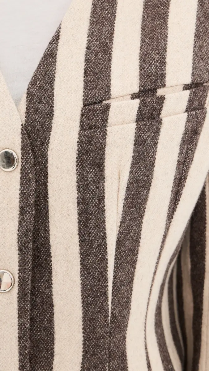 VRG GRL Nerida Charcoal Stripe Blazer | Thumbnail 6 VRG GRL Nerida Charcoal Stripe Blazer | Thumbnail 6