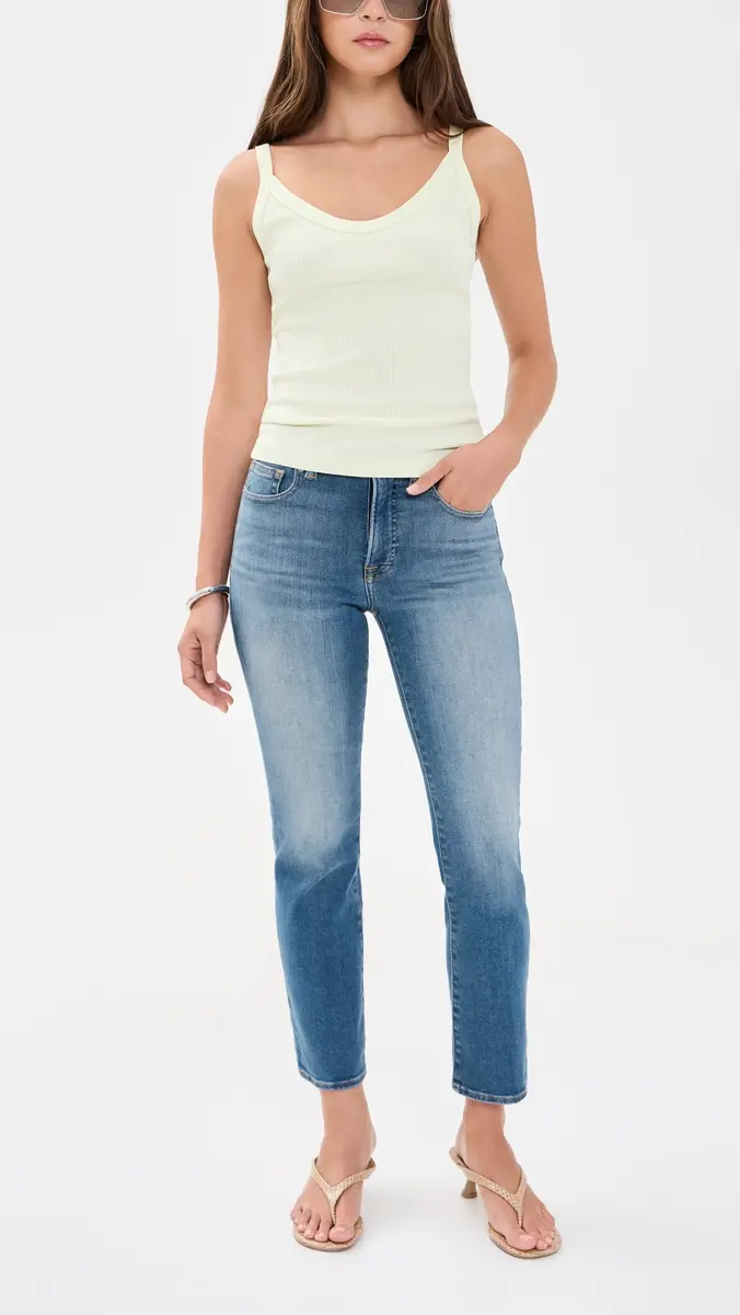 GOOD AMERICAN Soft Tech Good Legs Straight Jeans | Thumbnail 5 GOOD AMERICAN Soft Tech Good Legs Straight Jeans | Thumbnail 5