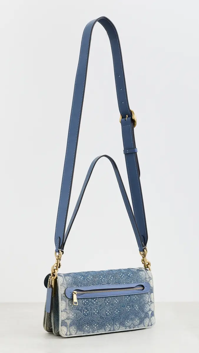 Coach Soft Crystal Signature Denim Tabby Shoulder Bag 26 | Thumbnail 4 Coach Soft Crystal Signature Denim Tabby Shoulder Bag 26 | Thumbnail 4