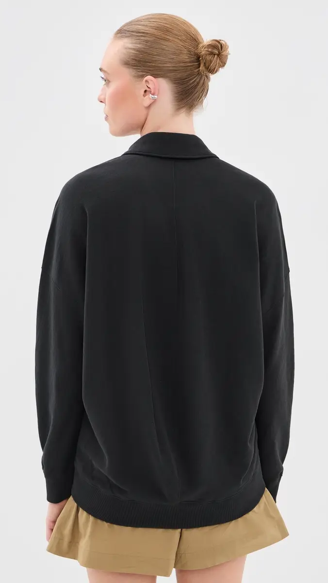 Tibi Lightweight Polo Sweatshirt | Thumbnail 3