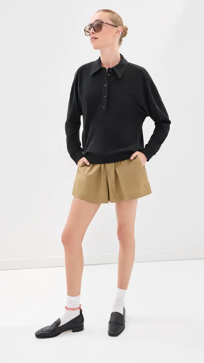 Tibi Lightweight Polo Sweatshirt | Thumbnail 5