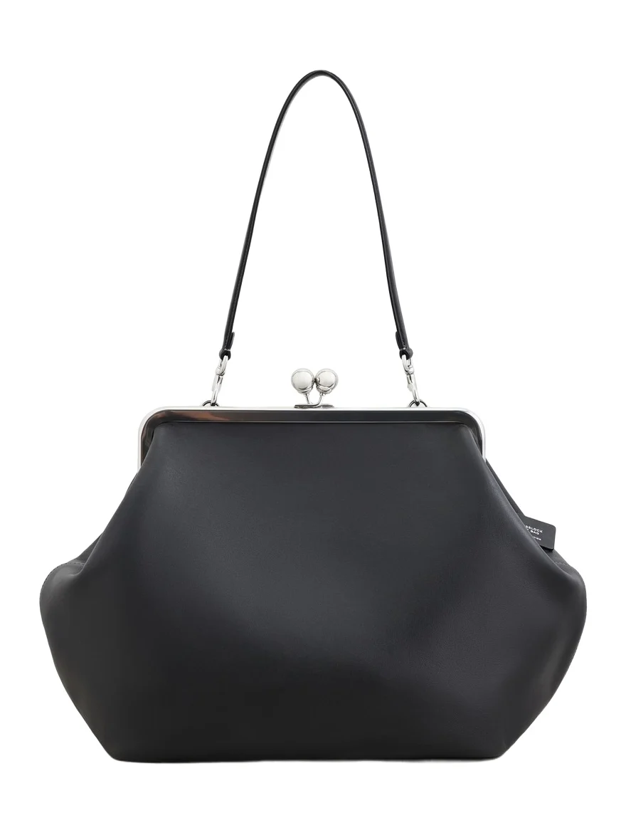 Large Leather Kiss-Lock Frame Bag Large Leather Kiss-Lock Frame Bag