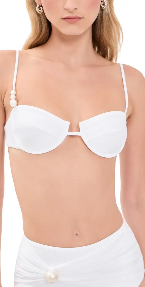 Bananhot Prima Pearl Bikini Top White L | Image 1 Bananhot Prima Pearl Bikini Top White L | Image 1