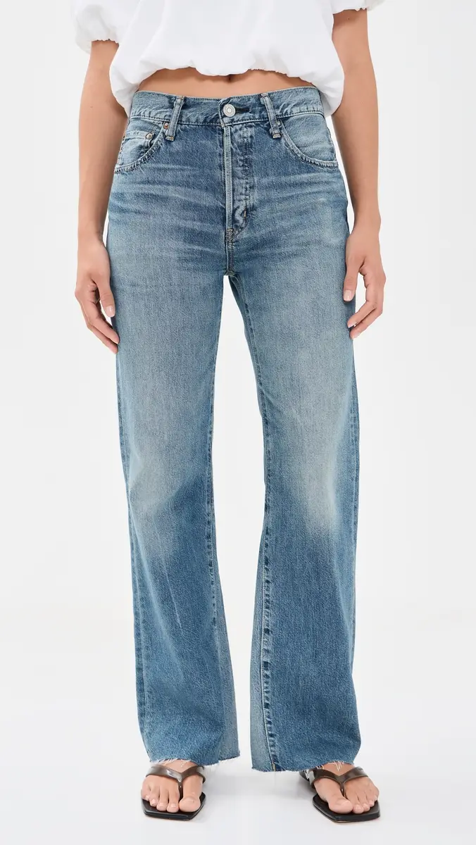 Moussy Vintage Asheville Remake Flare Jeans | Thumbnail 2