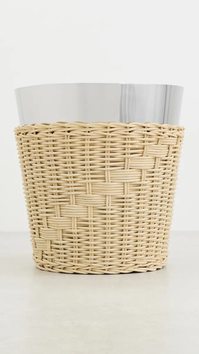 The Favorites The Palmier Wine and Champagne Bucket Raffia and Polished Nickel | Thumbnail 2 The Favorites The Palmier Wine and Champagne Bucket Raffia and Polished Nickel | Thumbnail 2