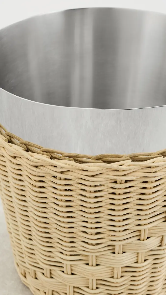 The Favorites The Palmier Wine and Champagne Bucket Raffia and Polished Nickel | Thumbnail 4 The Favorites The Palmier Wine and Champagne Bucket Raffia and Polished Nickel | Thumbnail 4
