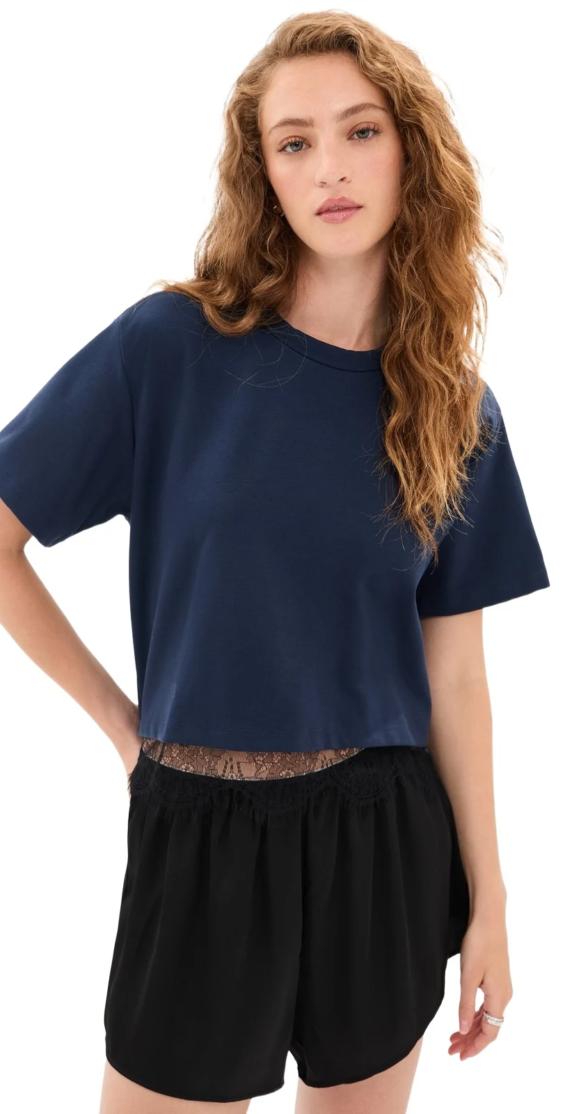 LE BOP Lace Hazel Cropped Tee