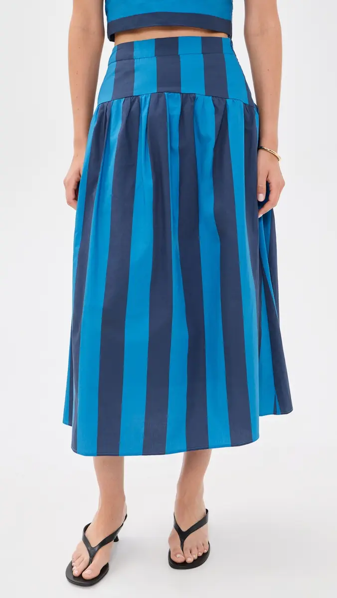 English Factory Striped Midi Skirt | Thumbnail 2 English Factory Striped Midi Skirt | Thumbnail 2
