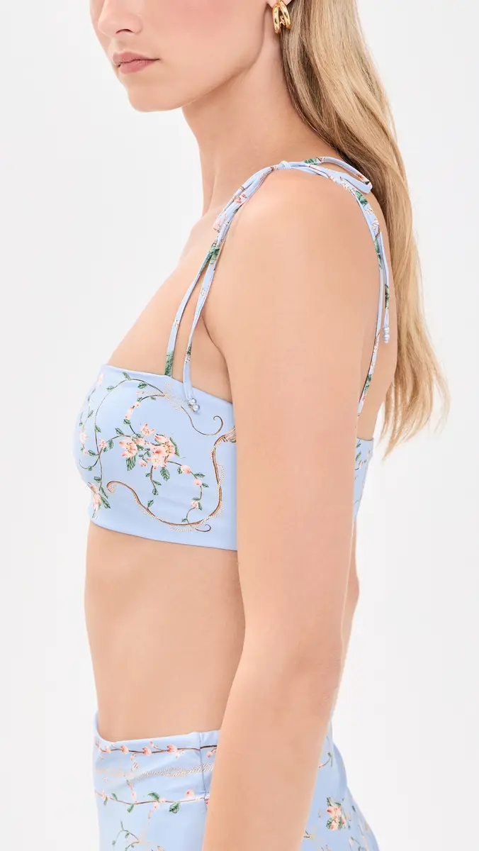 Agua by Agua Bendita Primavera Navegante Bikini Top | Thumbnail 4