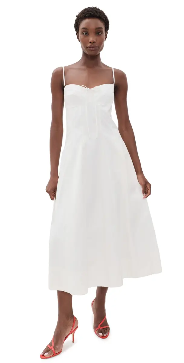 SEROYA irelle Midi Dress White | Image 1 SEROYA irelle Midi Dress White | Image 1