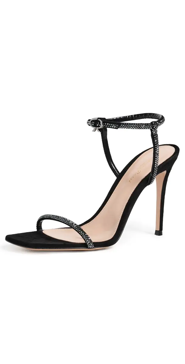 Gianvito Rossi Mayfair Crystal Pumps Black | Image 1 Gianvito Rossi Mayfair Crystal Pumps Black | Image 1