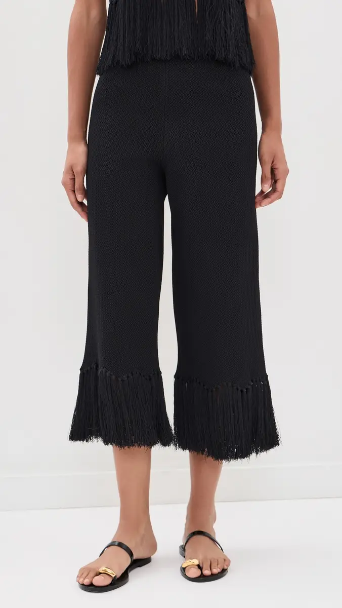 English Factory Fringe Detailed Knit Pants | Thumbnail 2