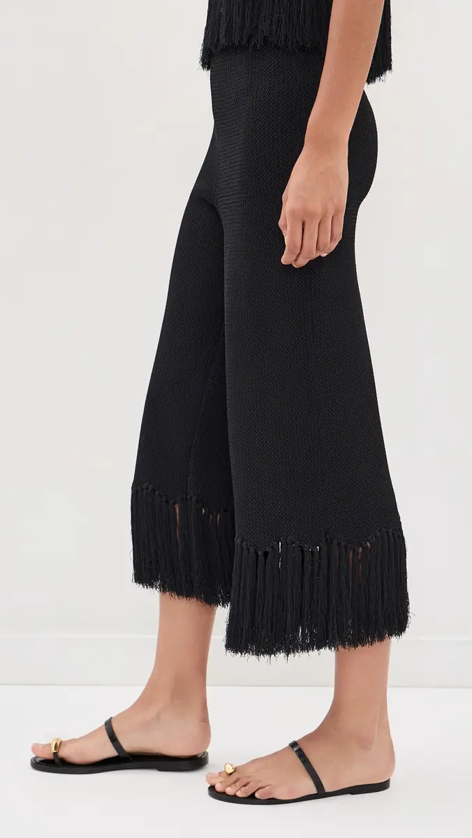English Factory Fringe Detailed Knit Pants | Thumbnail 4
