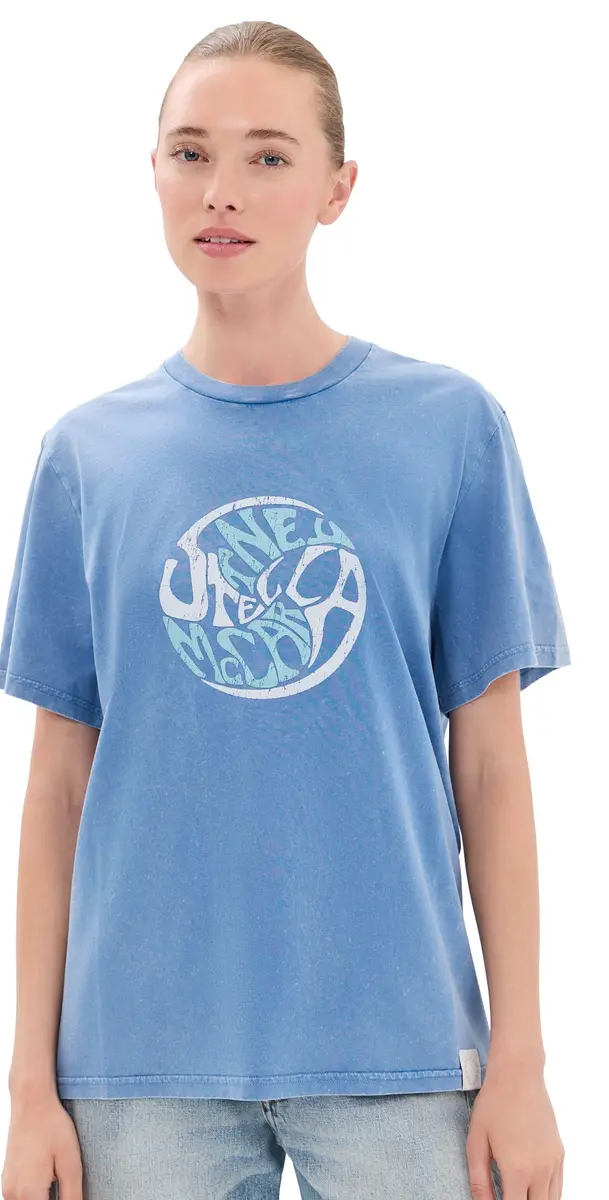 Stella McCartney Abbey Road Boyfriend T-Shirt Washed ight Blue | Image 1 Stella McCartney Abbey Road Boyfriend T-Shirt Washed ight Blue | Image 1