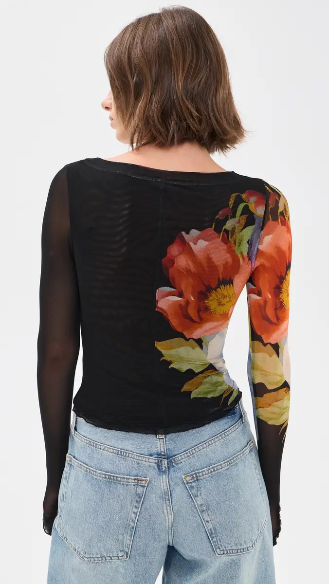 Free People Lilly Printed Long Sleeve Tee | Thumbnail 3 Free People Lilly Printed Long Sleeve Tee | Thumbnail 3