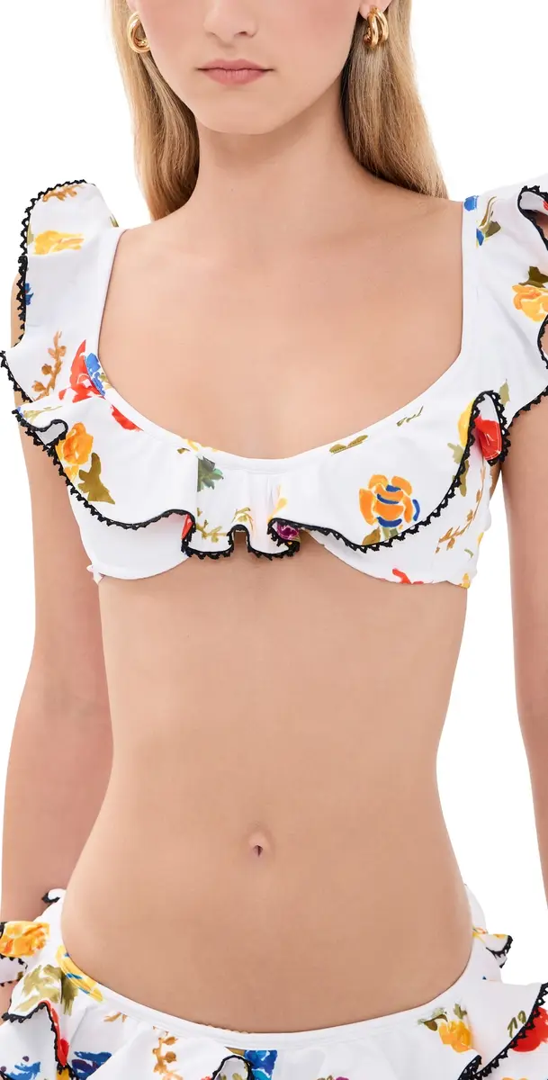 CAROLINE CONSTAS Anastasia Bikini Top White ulti | Image 1 CAROLINE CONSTAS Anastasia Bikini Top White ulti | Image 1