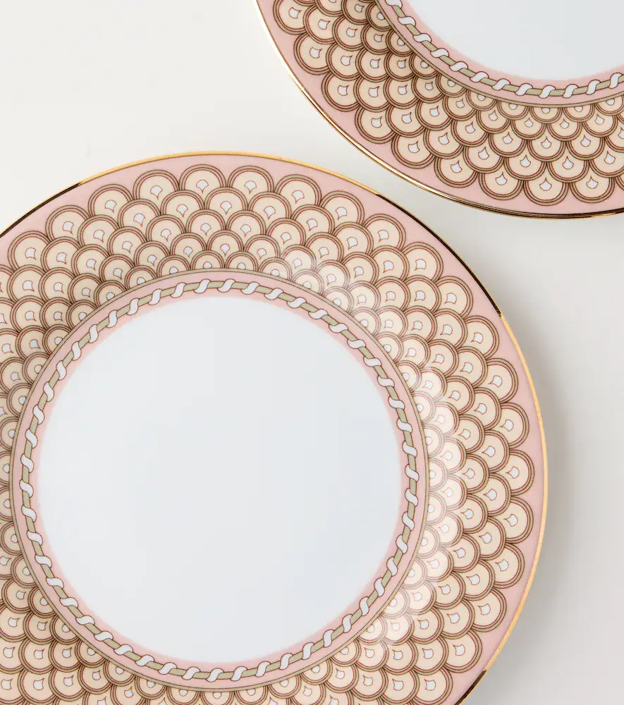La DoubleJ Napoli Dusty Pink set of 2 dessert plates | Thumbnail 3