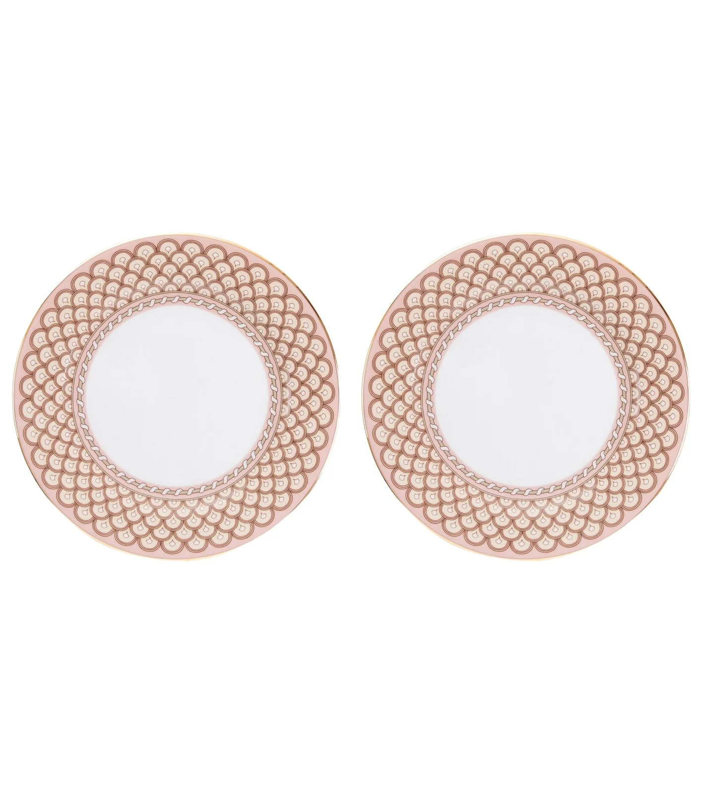 La DoubleJ Napoli Dusty Pink set of 2 dessert plates