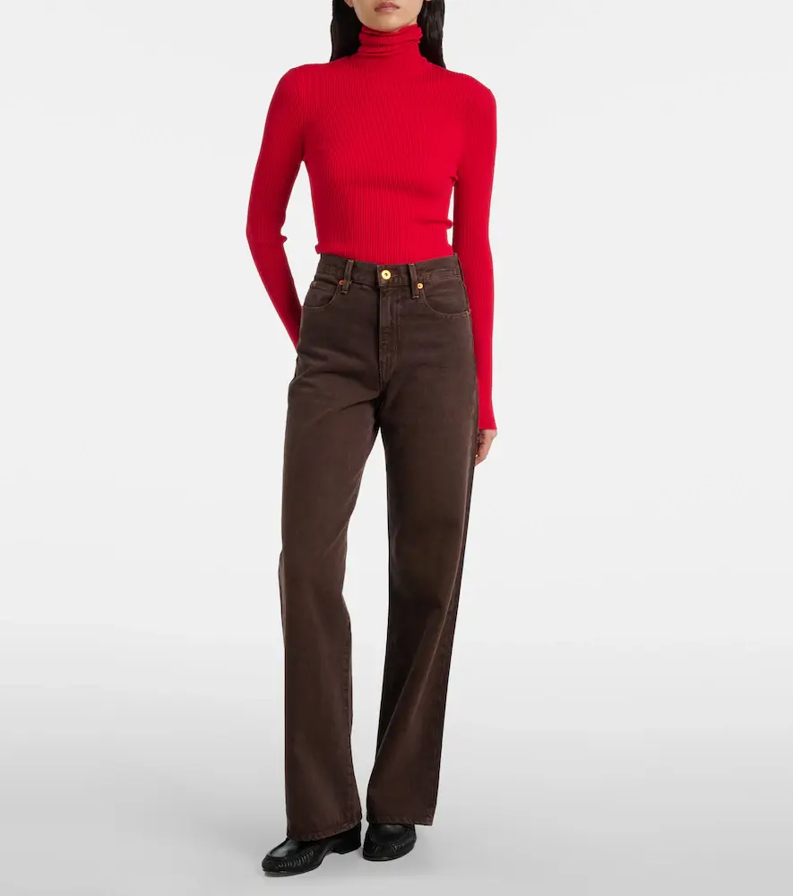 SLVRLAKE Grace high-rise wide-leg jeans | Thumbnail 5