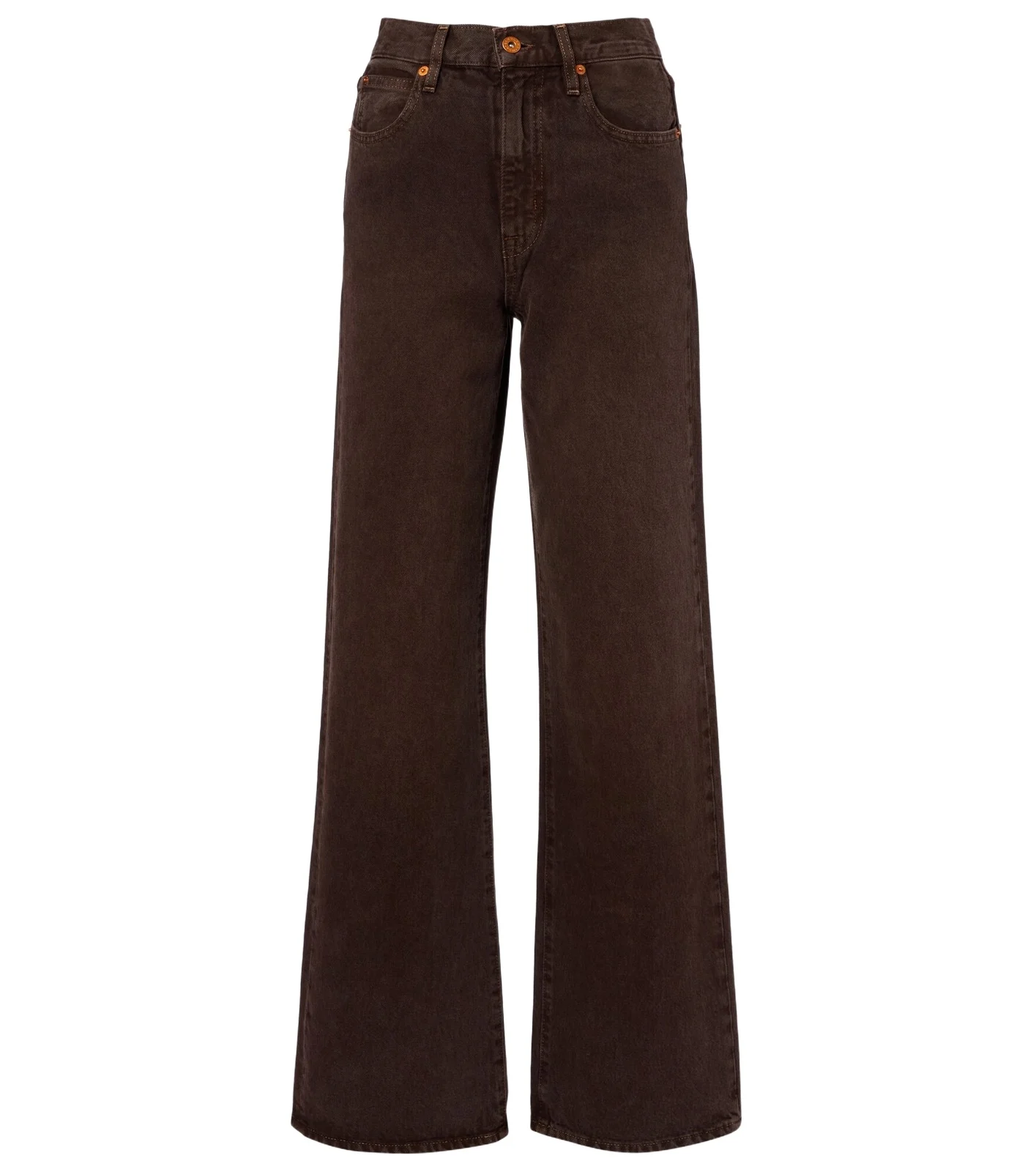 Grace high-rise wide-leg jeans