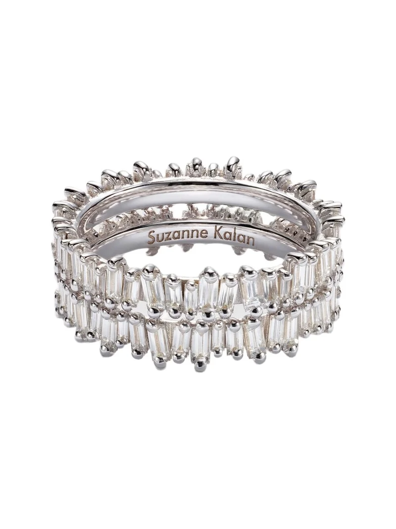 Suzanne Kalan Midi 18kt white gold tech ring jackets with diamonds
