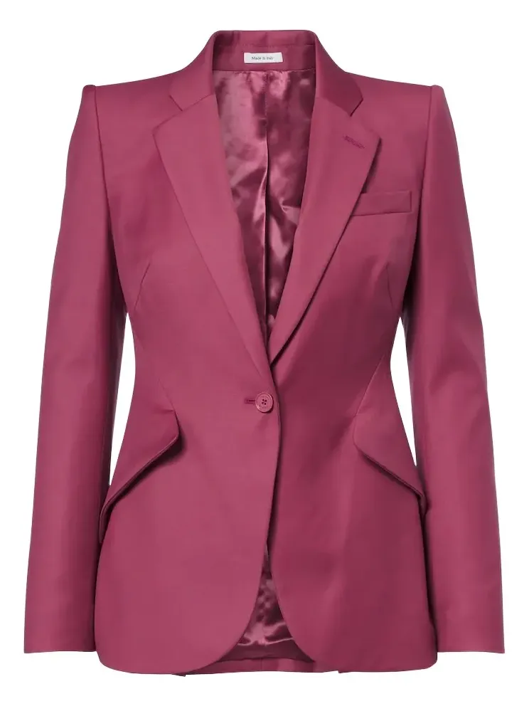 Wool gabardine blazer