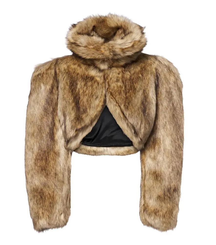 David Koma Cropped turtleneck jacket