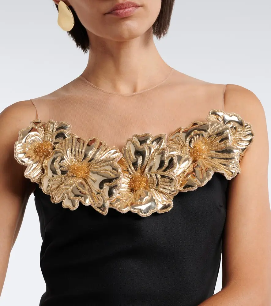 David Koma Embellished floral-appliqué minidress | Thumbnail 5