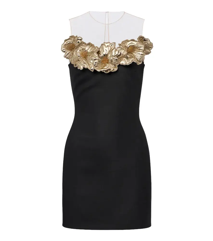 David Koma Embellished floral-appliqué minidress | Image 1 David Koma Embellished floral-appliqué minidress | Image 1