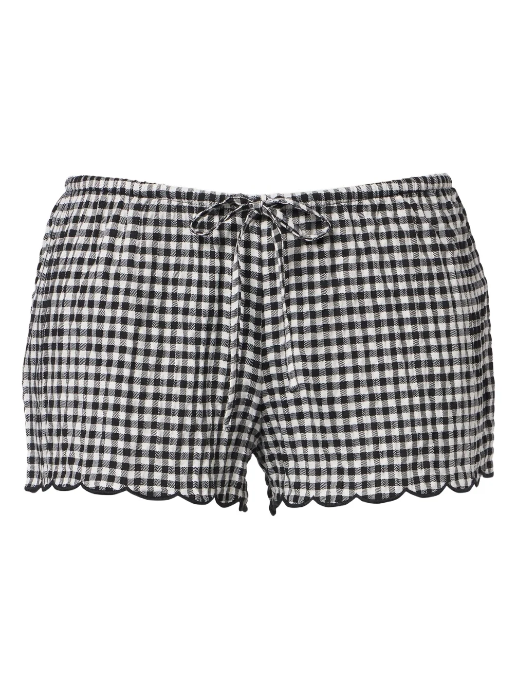 Gingham scalloped shorts Gingham scalloped shorts