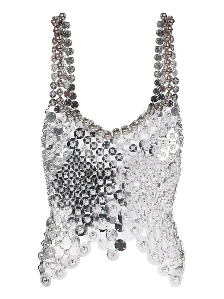 Chainmail embellished top Chainmail embellished top
