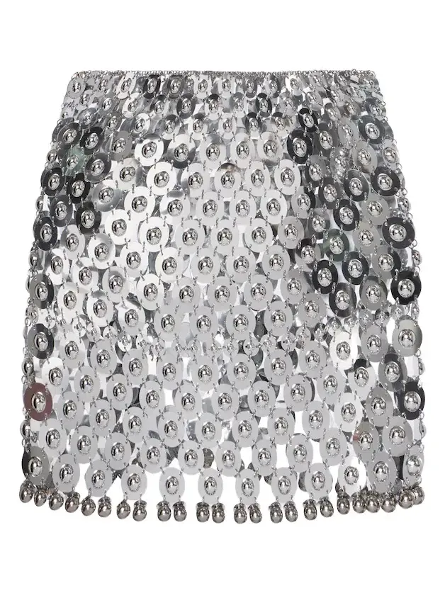 Chainmail embellished miniskirt Chainmail embellished miniskirt