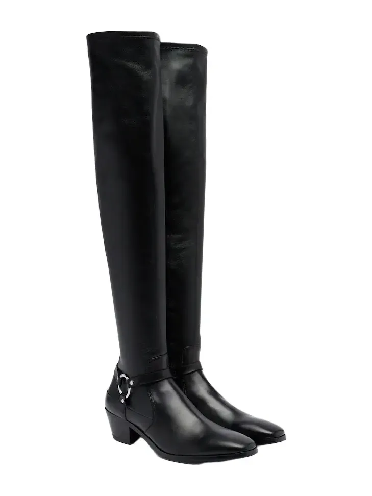Leather over-the-knee boots Leather over-the-knee boots