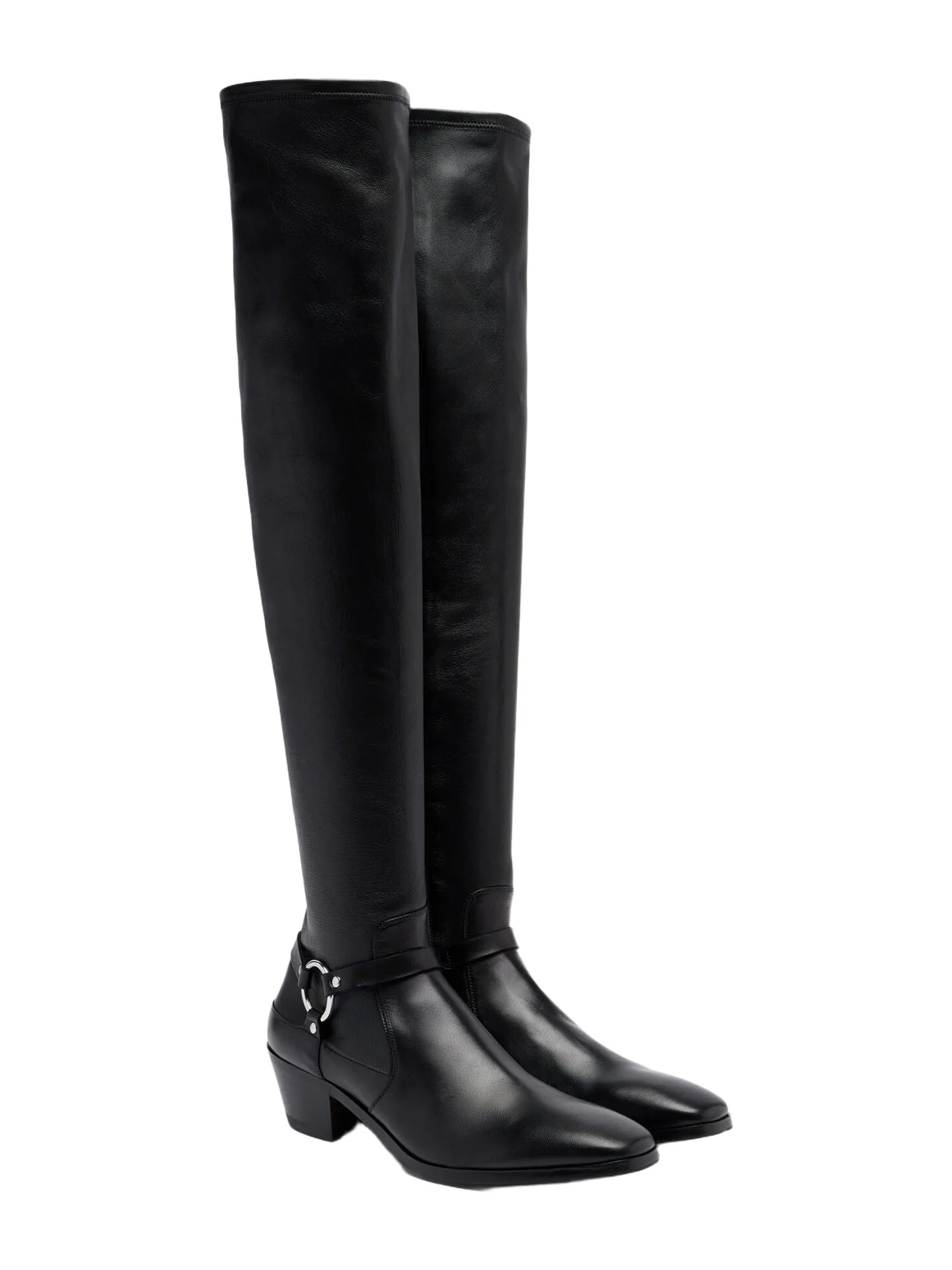 Leather over-the-knee boots